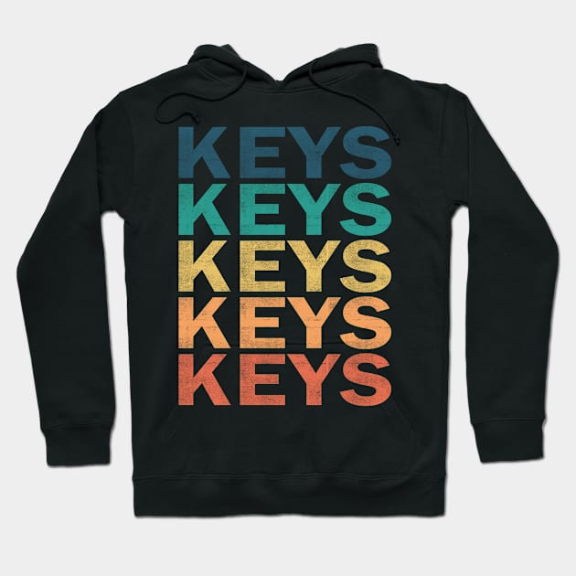 Keys Name T Shirt - Keys Vintage Retro Name Gift Item Tee Hoodie by henrietacharthadfield